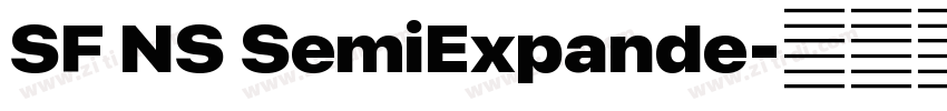 SF NS SemiExpande字体转换 SF NS SemiExpande字体转换